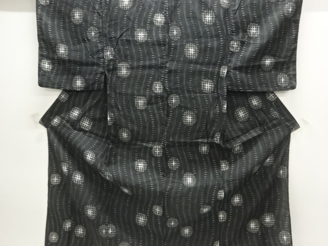 JAPANESE KIMONO / MENS YUKATA / COTTON / ABSTRACT PATTERN